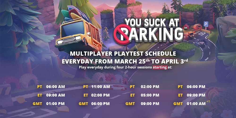 schedule for the playtest