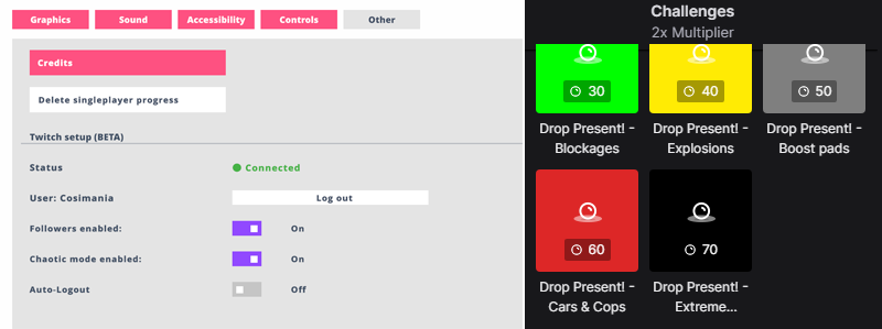 settings of YSAP and custom rewards